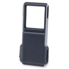 Lupa de Bolso MiniBrite com Zoom 3x, lente retrátil e LED - Carson