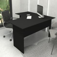 Mesa Escrivaninha em L 135cm x 60cm Pés Painel F5 Office - F5 Office G