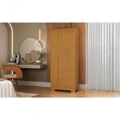 Guarda Roupa De Solteiro Argentina 3 Portas Linhamobília Cinamomo