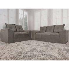 Sofá 2 e 3 Lugares Cinza 605 Porto