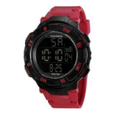 Relógio Mondaine Masculino Pulseira Vermelha 85008G0MVNP1-Masculino
