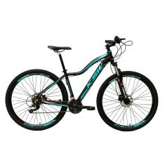 Bicicleta Aro 29 Feminina Ksw Mwza Alumínio 24v Câmbios Shimano Tz Freios Hidráulicos Suspensão Dt-Feminino