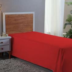 Lençol Cama Box Solteiro 400 Fios Aveludado Sem Elástico 30CM Altura -