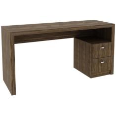 Mesa para Escritório 2 GAVETAS NOGAL ME4130 - TECNO MOBILI, Nogal