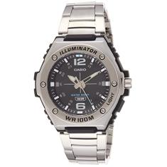 Relógio CASIO masculino prata metal MWA-100HD-1AVDF