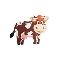 Alinhavo Infantil Vaca Brinquedo Educativo E Pedagógico