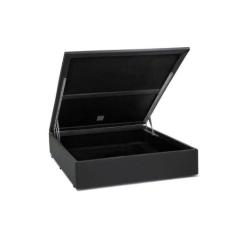 Base Box Baú Casal Sp Móveis Sintético Cinza - 39x138x188