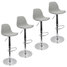 Kit 4 Banquetas Joly Luisa Eames Saarinen Base Giratória - Magazine Ro