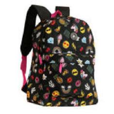 Mochila Juvenil Emoji Whatsapp Mf8108 - Clio Style