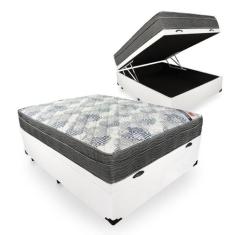 Cama Box Baú com Colchão de Molas Ensacadas Ortobom ISO SuperPocket Vi
