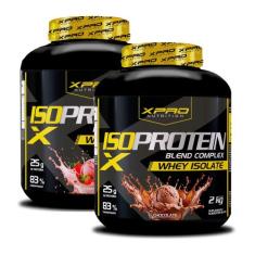 Kit 2x Whey Iso Protein Complex Blend 2Kg XPro Nutrition, Chocolate+Mo