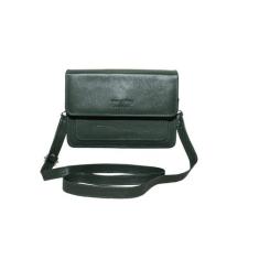 Bolsa Feminina Em Couro Legitimo Botão De Pressão Forro Estampado - Ar