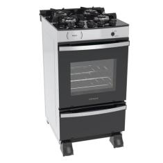 Fogao 4 Bocas Venax Maxi Vitreo Branco Gas Glp, Bivolt