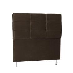 Cabeceira Casal 1,40m Toquio Suede Marrom Dal Poz Estofados