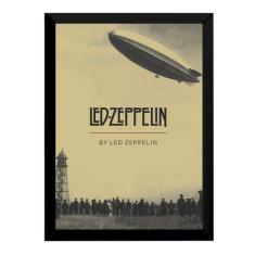Quadro Led Zeppelin Banda Rock Foto Arte Poster Moldurado