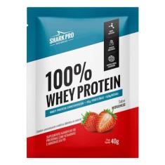 100% Whey Protein - 1 Sachê 40g Morango - Shark Pro