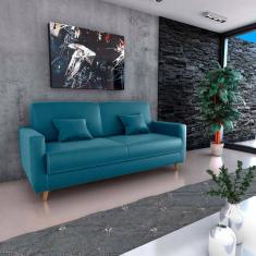 Sofá Cama Emilia Turkey Petroleo F442 - Matrix