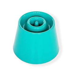 Comedouro Funcional Lento e Alto Dog Eat Verde Água Tamanho P para Cães