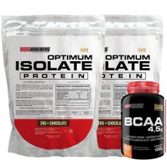 Kit 2 Optimum Isolate Whey Protein 2Kg+ Bcaa 100G - Bodybuilders