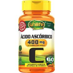 Vitamina C Ácido Ascórbico Unilife 60 cápsulas