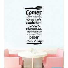 Adesivo Decorativo De Parede Para Sala De Jantar Comer