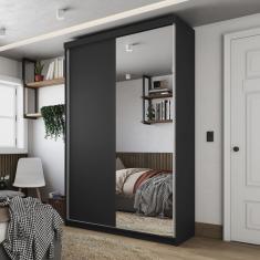 Guarda-roupa Solteiro 100% Mdf Bp com 2 Portas e 1 Espelho