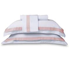Jogo Cama Lençol King 300 Fios Naturalle St Germain Rosa