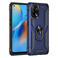 SORAKA Capa para OPPO A74 4G com suporte para anel Capa Slim Fit de TPU macio Capa OPPO A74 4G com placa de metal para suporte magnético de telefone para carro