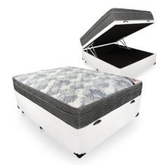 Cama Box com Colchão de D33 Millenium One Face com Auxiliar de Espuma 