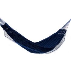 Rede de Dormir Jeans Life Azul com Preto