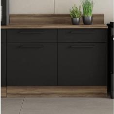 Balcão 2 Portas 2 Gavetas Tampo MDP 120cm Exclusive