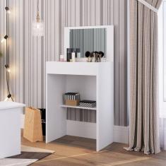 Penteadeira com Espelho Embutido Mimo Art in Móveis Branco