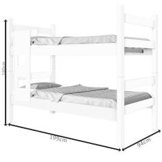 Beliche Letícia Branco Com Colchões- Cambel