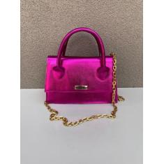 Bolsa Mini Bag Transversal Feminina Ombro Lateral Mão Alça Corrente Re