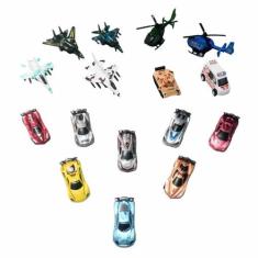 Kit Carrinhos de Fricção de Brinquedo Diversos Modelos - NoBrand, - KI