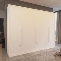 Guarda-Roupa Casal Monza 100%MDF 6 Portas 6 Gav Bom Pastor, Branco