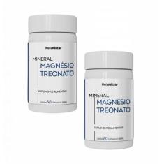 2x Magnésio Treonato Puro 60 Cápsulas 500mg - Natunéctar