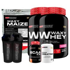 Kit 2 Waxy Whey 900G+ Waxy Maize 800G+ Power - Bodybuilders