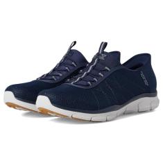Skechers Tênis feminino Brilliance-Night Shift Hands Free Slip-ins, Azul marino, 37