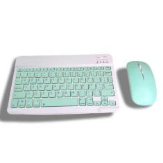 Teclado Com Mouse Bluetooth Sem Fio Colorido Wireless Not PC tablet - 