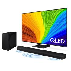 Smart Big TV 85" QLED 4K 85Q70D 2024 + Soundbar HW-Q800D