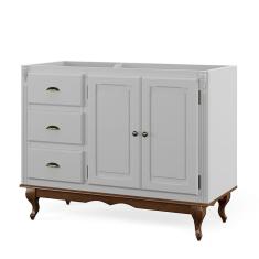 Balcão De Pia Para Cozinha Hannover - M560703 Largura 120cm Cor Laca - Branca