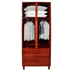 Guarda-roupa Solteiro Com Espelho 4 Portas 2 Gavetas Teresina Mel