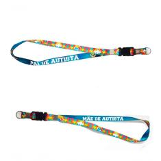 Kit 2 Cordões Identificação Quebra-cabeça Autistas E Pais