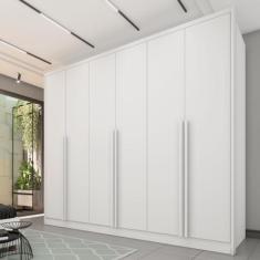 Guarda Roupa Casal 100% MDF 6 Portas 6 Gavetas Estrela 274cm Espresso 