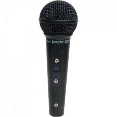 Microfone Vocal Leson SM58 P4BK Profissional Preto Fosco [F002]