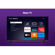 Smart TV 43 polegadas Full HD sistema ROKU MULTI TL056M, 43"