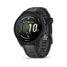 Relógio Garmin Forerunner 165 Preto e Cinza Ardosia WW com Monitor Cardíaco de Pulso e GPS-Unissex
