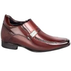 Sapato Social Rafarillo Masculino Couro Aumenta Altura Mogno 41