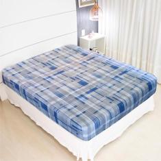 Lençol Avulso Queen Estampado COZZILAR - Malha 100% Algodão com Elásti